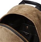 TOM FORD - Suede and Leather Backpack - Brown