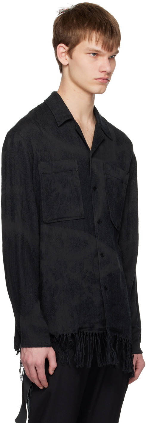 VEIN Black Button Up Shirt