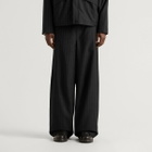 END. x Samsøe Samsøe Men's Saeryx Wide Elasticated Trousers in Black Pinstripe