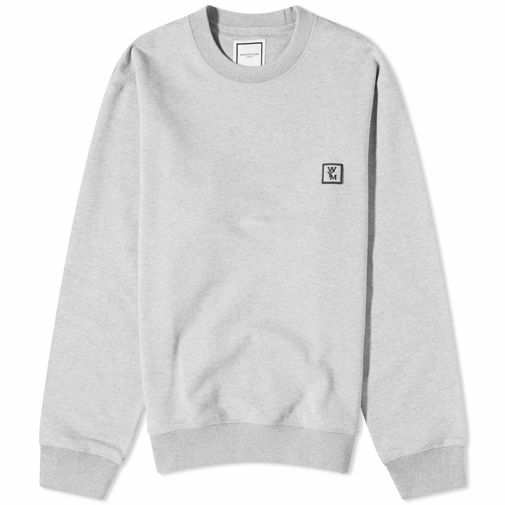 Photo: Wooyoungmi Men's Back Logo Crew Sweat in Grey