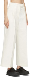 Blossom White Mode Wide Trousers