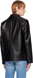 Séfr Black Francis Faux-Leather Jacket