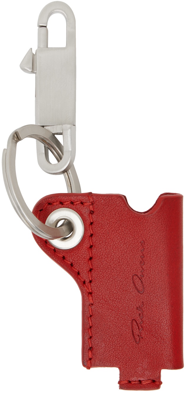 Photo: Rick Owens Red & Silver Mini Lighter Holder Keychain