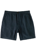 Oliver Spencer Osborne Linen Shorts Navy