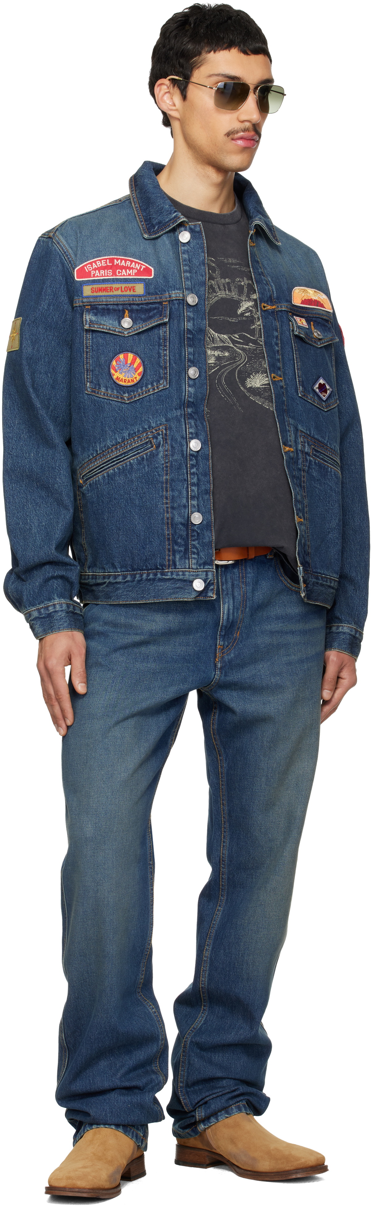 Isabel Marant Blue Jarvey Denim Jacket