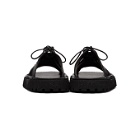 Marsell Black Gomme Sanpomice Lace-Up Sandals