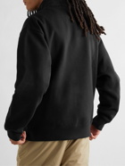 Nike - Logo-Embroidered Cotton-Terry Half-Zip Sweatshirt - Black