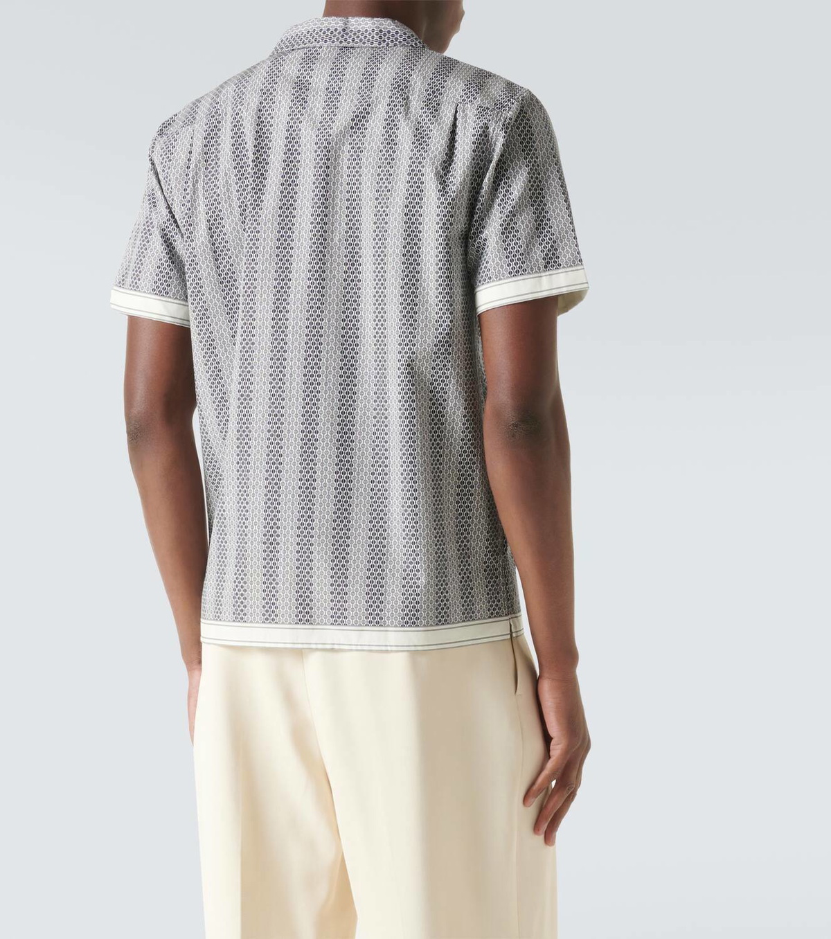 Orlebar Brown Hibbert floral cotton bowling shirt
