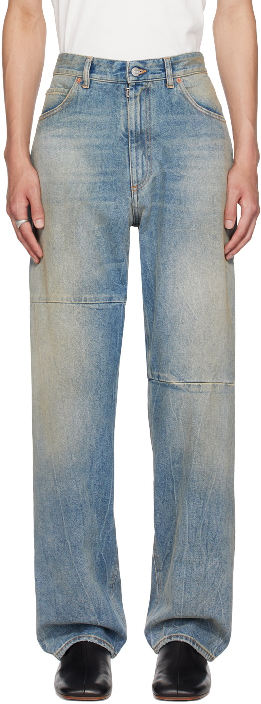 MM6 Maison Margiela Blue Faded Jeans MM6 Maison Margiela MM6 Maison Margiela Blue Faded Jeans MM6 Maison Margiela