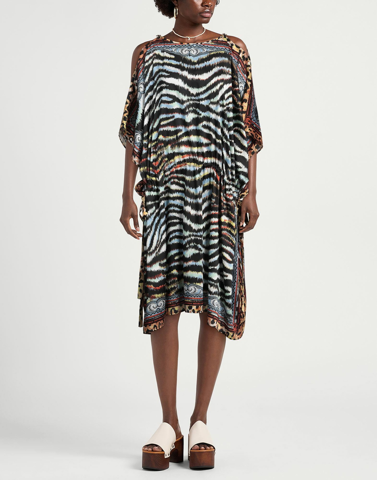 Just Cavalli Womens Midi dress in Black
