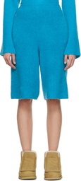 JW Anderson Blue Knitted Shorts