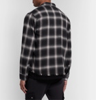 AMIRI - Checked Cotton-Flannel Shirt - Gray