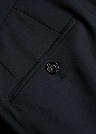 Lardini Straight-leg Wool Trousers Navy