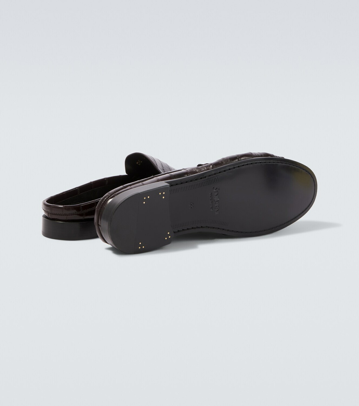 Saint Laurent Le Loafer eel leather mules