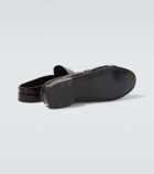 Saint Laurent Le Loafer eel leather mules