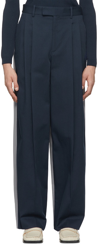 Photo: Partow Navy & Grey Bailey Trousers