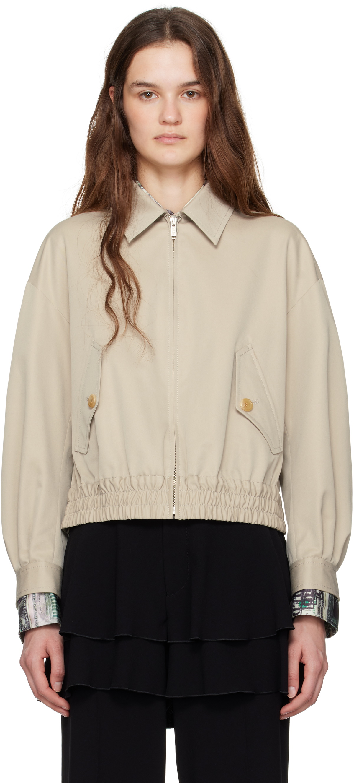 UNDERCOVER Taupe Bow Jacket Undercover