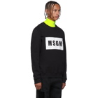 MSGM Black Box Logo Sweatshirt