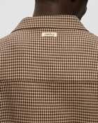 Drôle De Monsieur La Chemise Gaufrée Brown - Mens - Shortsleeves