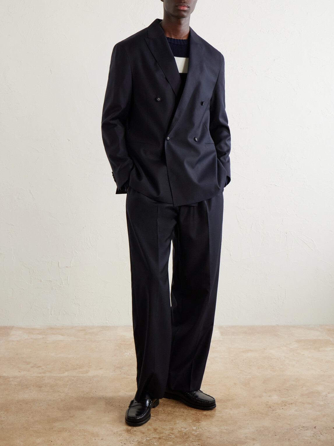 Officine Générale - Merrick Wool, Cashmere and Silk-Blend Suit Jacket - Blue