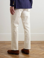 Kingsman - Straight-Leg Cotton-Blend Twill Trousers - Neutrals