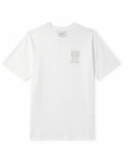 Casablanca - Tennis Pastelle Printed Organic Cotton-Jersey T-Shirt - White