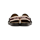 Gucci Black Leather Roos Loafers