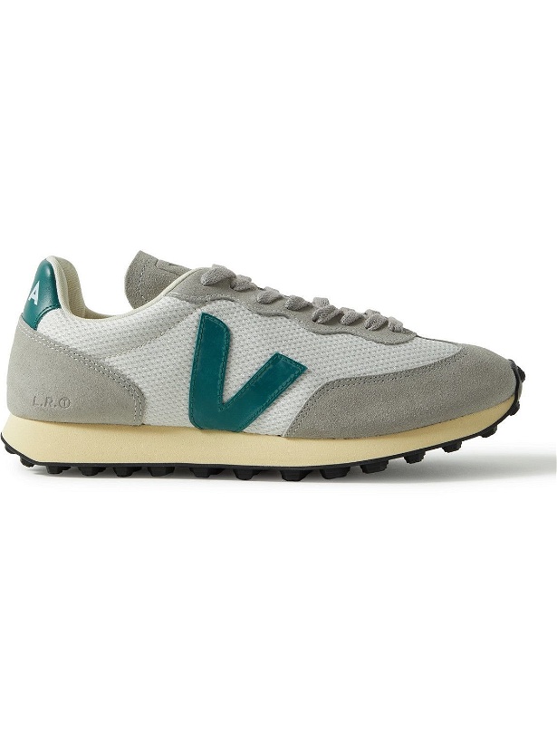 Photo: Veja - Rio Branco Leather and Rubber-Trimmed Alveomesh and Suede Sneakers - Neutrals