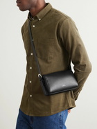 A.P.C. - Logo-Print Recycled-Faux Leather Messenger Bag