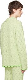 Robyn Lynch Green Wavy Cardigan