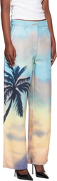 Palm Angels Multicolor Sunrise Palm Baggy Jeans