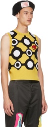 Charles Jeffrey Loverboy Yellow & Black Block Color Vest