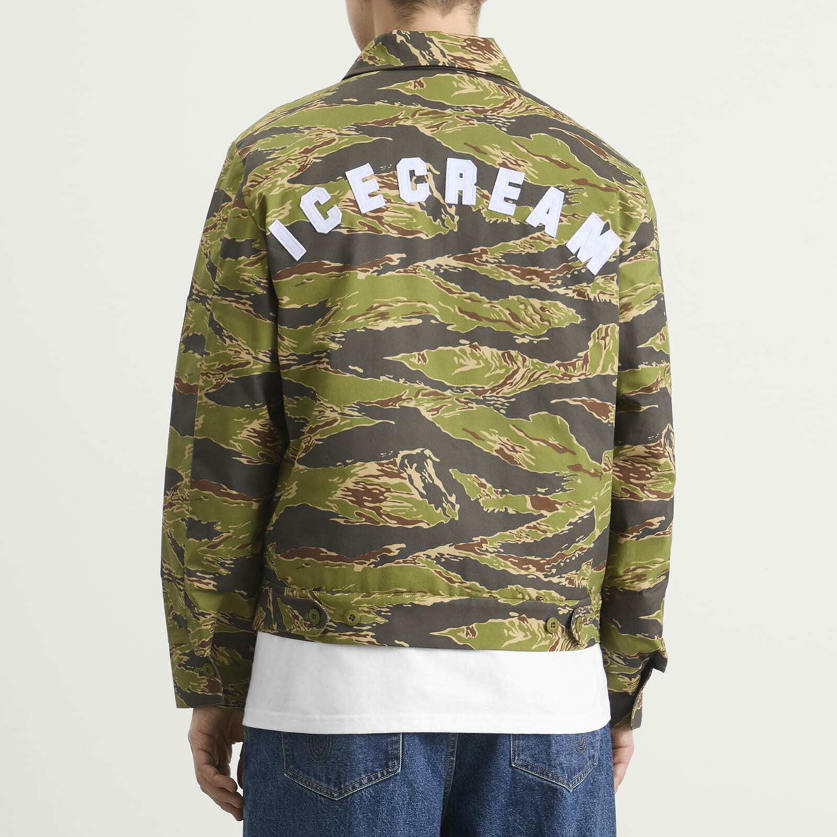 ICECREAM Men's Tiger Stripe Work Jacket in Camo