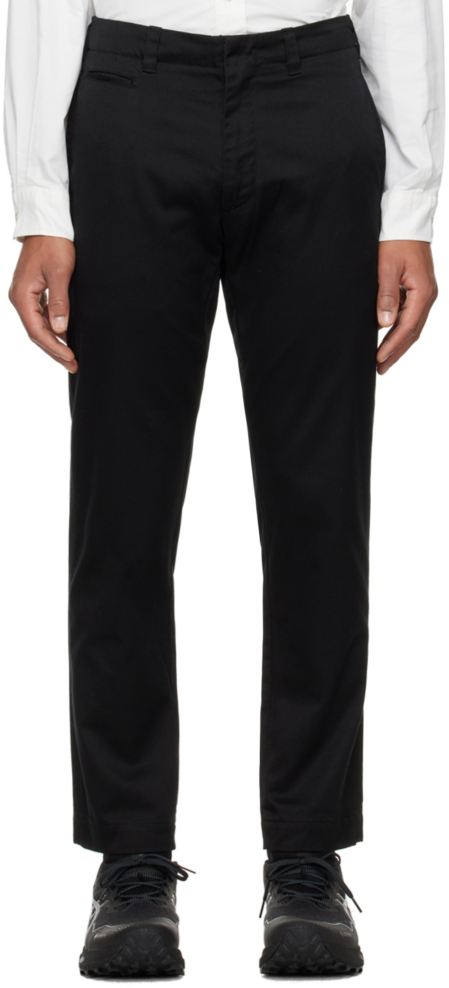 nanamica Black Straight-Leg Trousers Nanamica