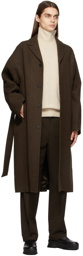 LE17SEPTEMBRE Brown Oversized Wool Coat