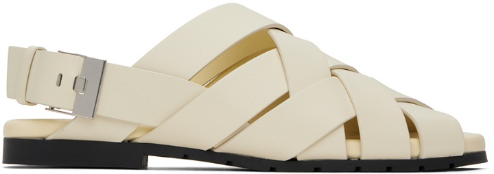 Photo: Bottega Veneta Off-White Alfie Sandals