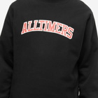 Alltimers Men's City College Crew Sweat in Black