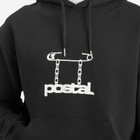 POSTAL Men's Safety Pin Hoodie in Black