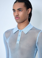 Gucci Embossed Technical Mesh Polo Top