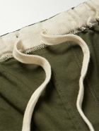 Beams Plus - Gym Tapered Stretch-Cotton Twill Drawstring Trousers - Green