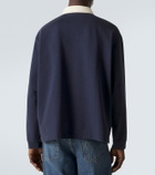 Frame Cotton jersey polo sweater