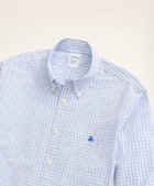 Brooks Brothers Men's Friday Shirt, Poplin Double Check | Blue