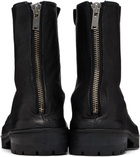 424 Black Laced Up Boots
