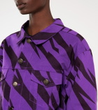 Alexandre Vauthier - Animal-print denim jacket