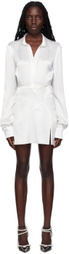 MACH & MACH White Karma Flower Minidress