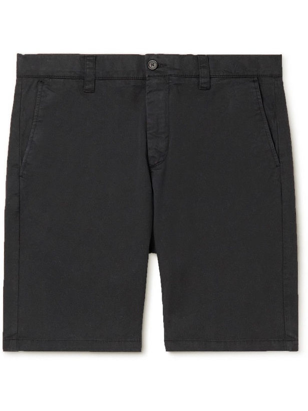 Photo: NN07 - Crown Slim-Fit Cotton-Blend Shorts - Black