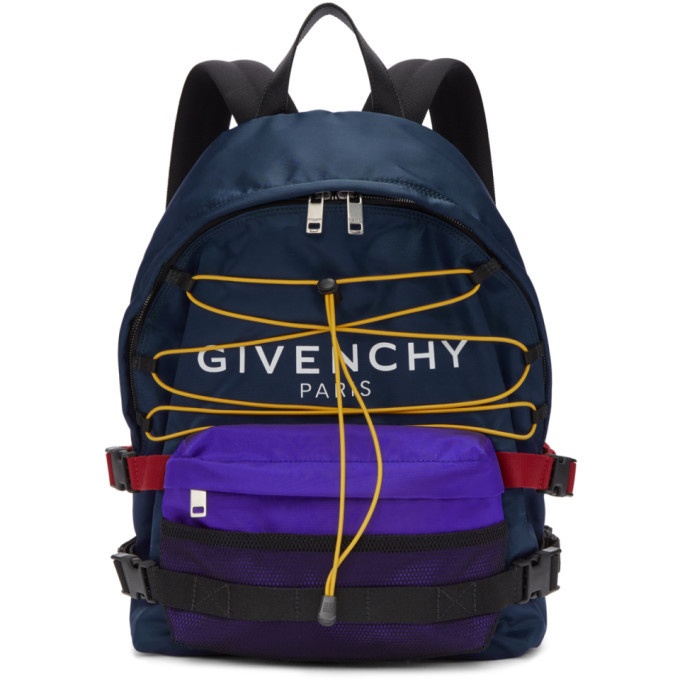 Photo: Givenchy Blue and Black Hiking Backpack