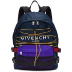 Givenchy Blue and Black Hiking Backpack