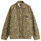 Stan Ray Men's Coverall Jacket in Washed Leopard Camo Duck