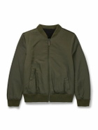 Yves Salomon - Reversible Shell and Shearling Bomber Jacket - Green